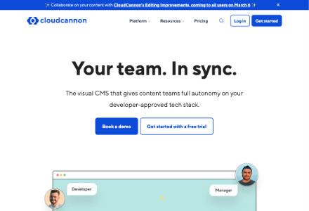 Image of CloudCannon website